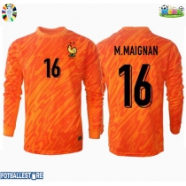 Frankrike Mike Maignan #16 Keeper Bortedrakt EM 2024 Langermet